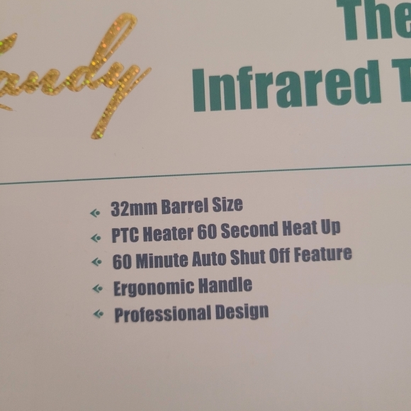 NEW Head Kandy The Perfectionist Infrared Thermal Round Curling Brush 32mm Mint - Picture 4 of 5